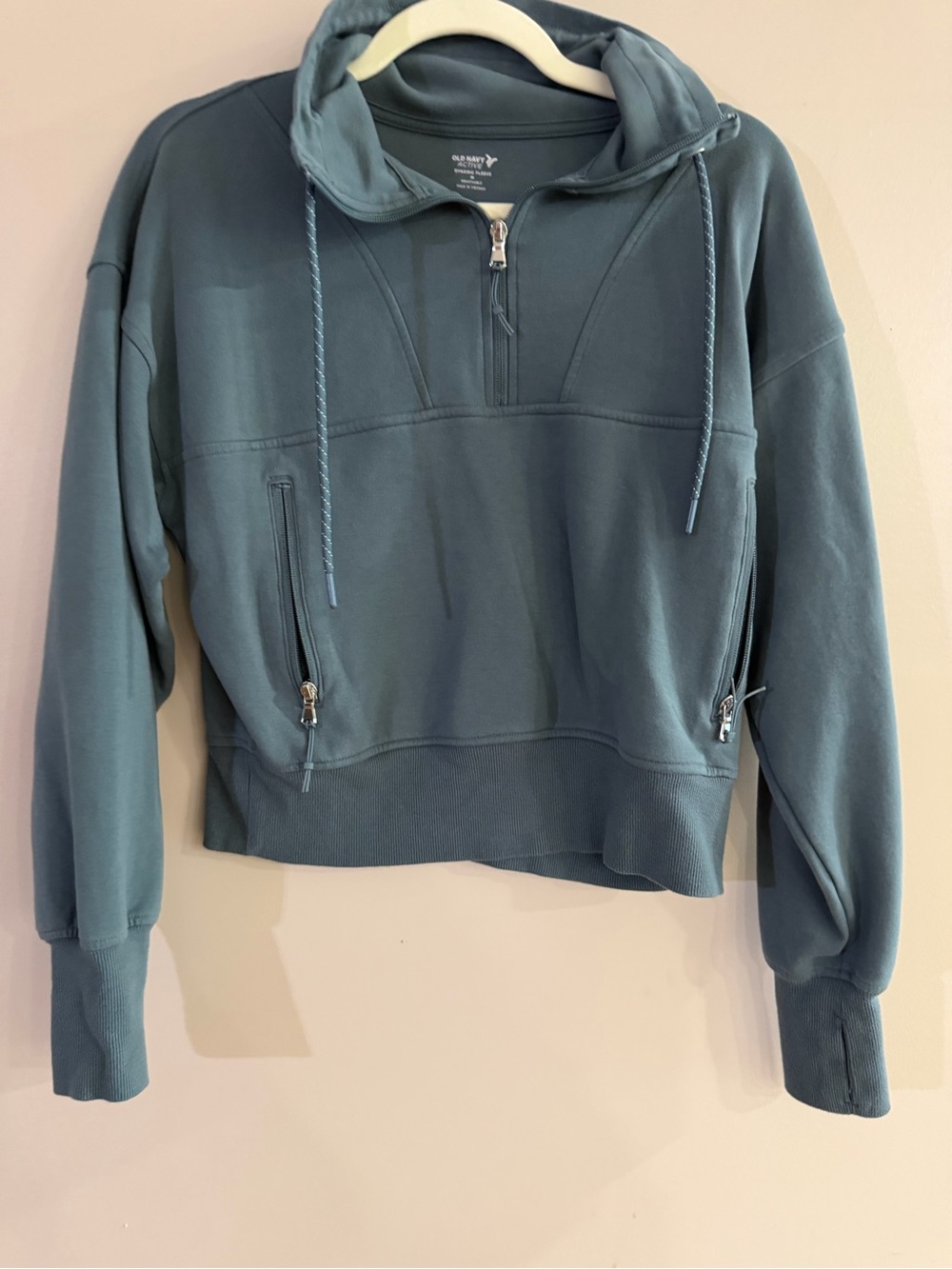Old Navy Teal Half-Zip Pullover